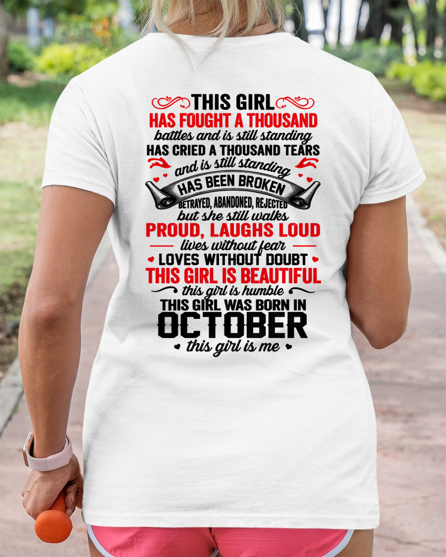 OCTOBER – BEAUTIFUL, STRONG & UNBREAKABLE – T-SHIRT FOR WOMEN – MTNN10 (SKU2609-116-10)