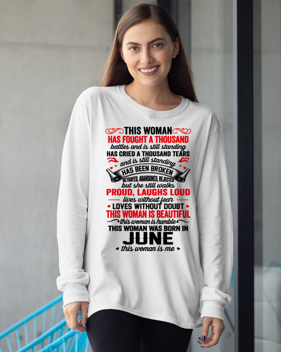 JUNE WOMEN – BEAUTIFUL, STRONG & UNBREAKABLE – T-SHIRT FOR WOMEN – MTNN06 (SKU2609-253-06)