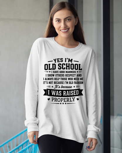 OLD SCHOOL WITH GOOD MANNERS – T-SHIRT FOR WOMEN – MTNN00 (SKU2606-193-00)