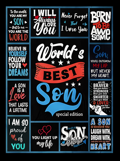 To My Son Blanket – Wrapped in Care, Warmth, and Love from Dad