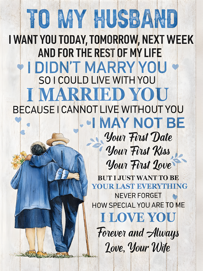 To My Husband Pillow – A Little Love From Wife (SKU2602-03)