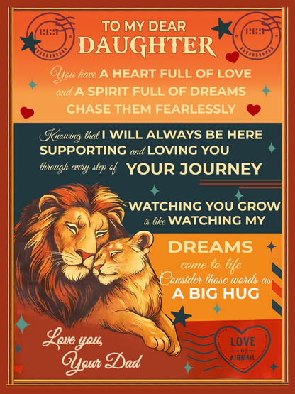 To My Daughter – Comforting Blanket of Love from Dad
