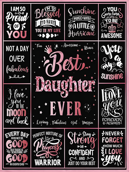 To My Daughter Blanket – Sleep in Love and Peace From Mom