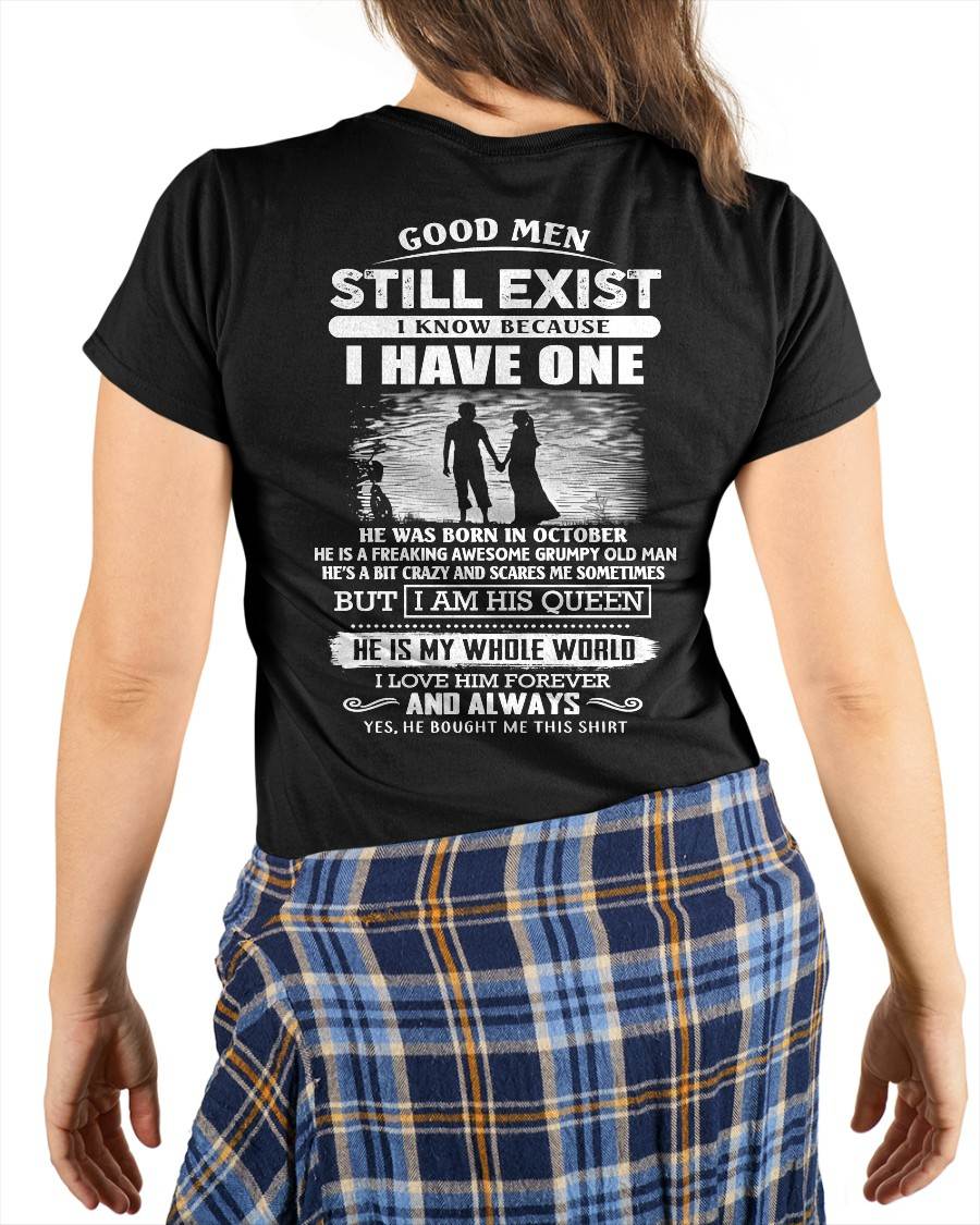 OCTOBER - GOOD MEN STILL EXIST - PERFECT GIFT FROM HUSBAND, BOYFRIEND - MTNN10 (SKU2607-180-10)