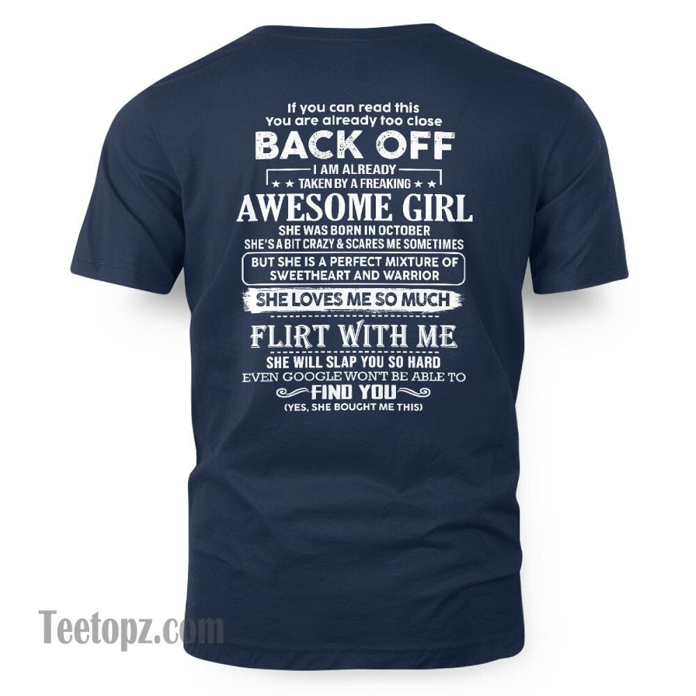 October ��� Awesome Girlfriend Born In October ��� Special gift for your Boyfriend ��� From Wife MTNN10 (SKU06-25-10)