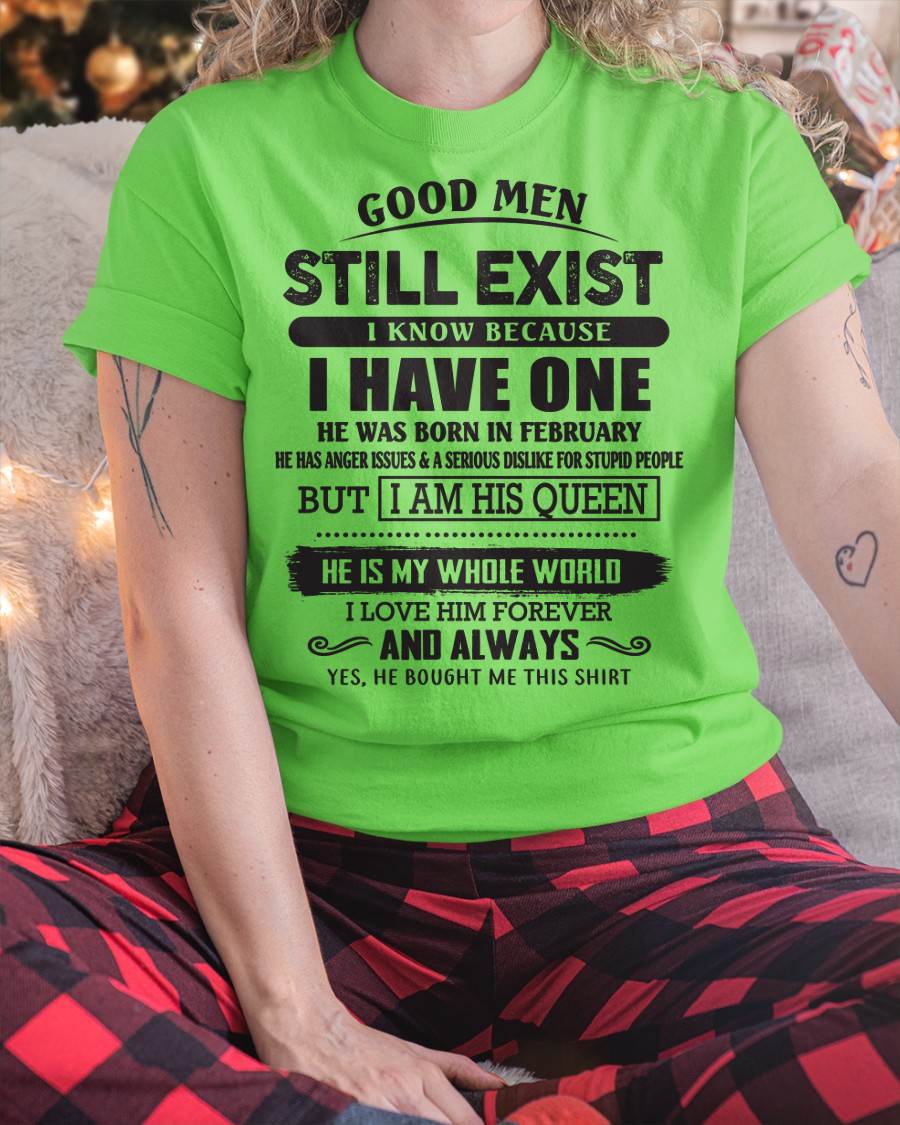 February - Good Men Still Exist - Perfect Gift For Girlfriend, Wife From Husband - MTNN02(SKU07-166-02)