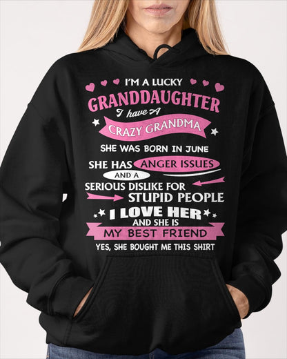 JUNE - I'M A LUCKY GRANDDAUGHTER - T-Shirt/Hoodie/Sweatshirt - HNDS06