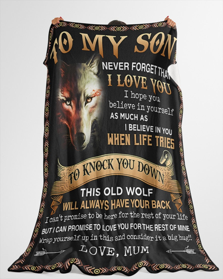 Special Gift For Your Son Blanket - From Mum (SKUB07-47)