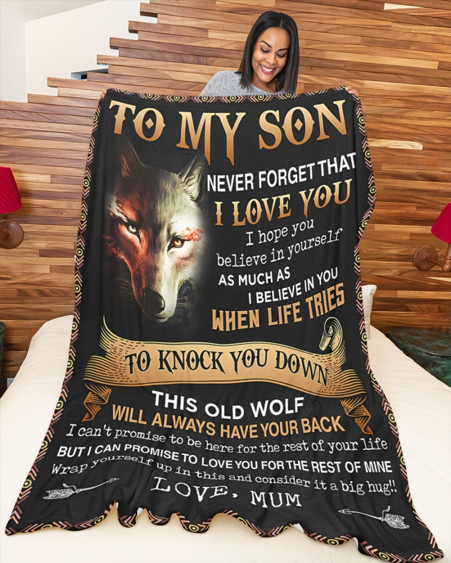 Special Gift For Your Son Blanket - From Mum (SKUB07-47)