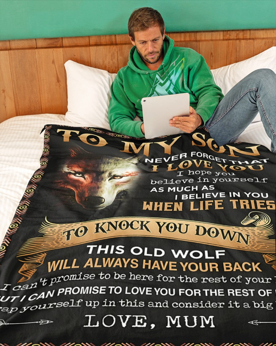 Special Gift For Your Son Blanket - From Mum (SKUB07-47)