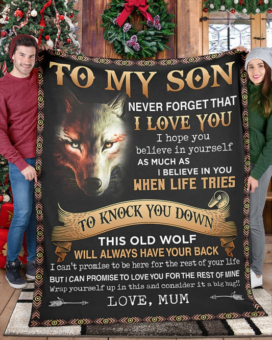 Special Gift For Your Son Blanket - From Mum (SKUB07-47)