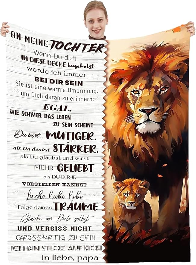 Besonderes Geschenk für deine Tochter – Decke von Papa