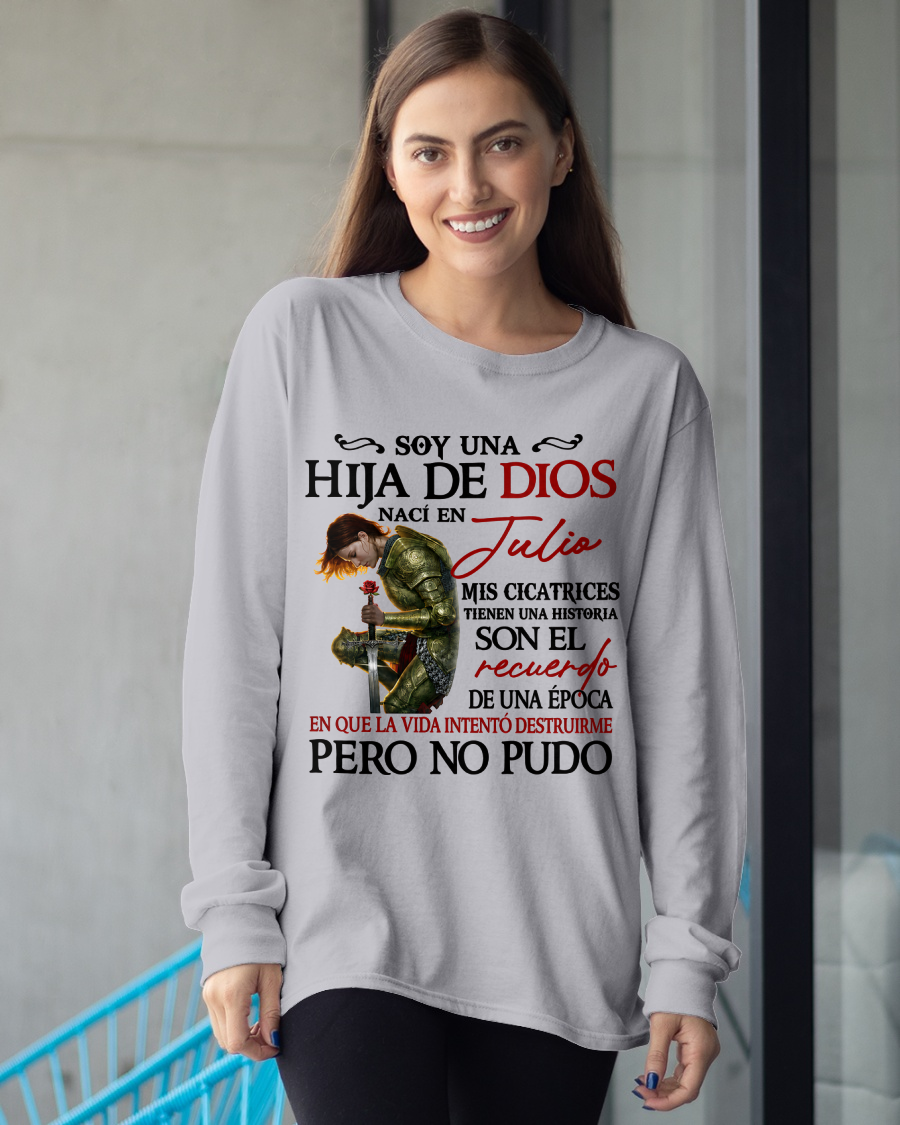 July – Daughter Of God – My Scars Have A Story – T-Shirt For Women - MTNN07 (SKU2605-189-07)