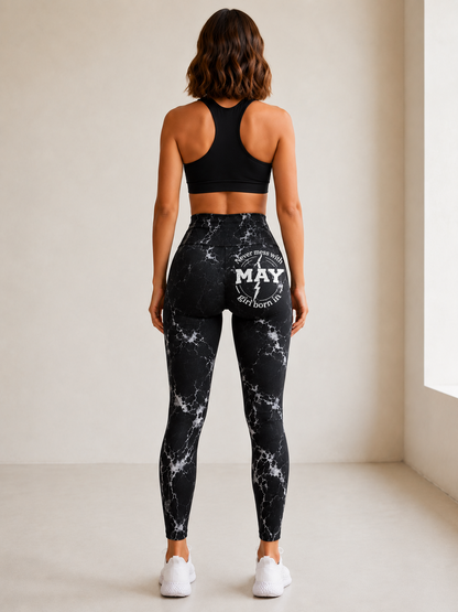 MAY GIRL – Never Mess With Me – Women's High Waist Yoga Leggings-A04-10-MTNN05 (SKU2607-91-05)