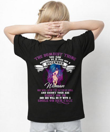 DECEMBER – WILD & DANGEROUS GIRL – T-SHIRT FOR WOMEN  - MTNN12 (SKU2605-248-12)