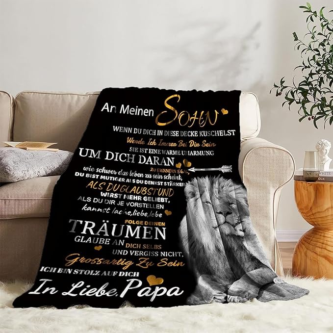 Besonderes Geschenk für deinen Sohn – Decke von Papa