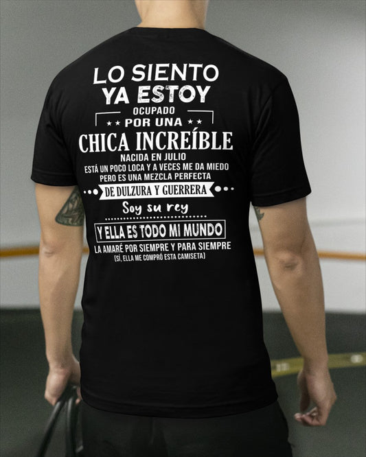 Lo siento chicas, ya estoy pillado - Mi novia está un poco loca y es adorable - Regalo especial para tu novio o esposo - (SKU04-156-07) - MTNN07