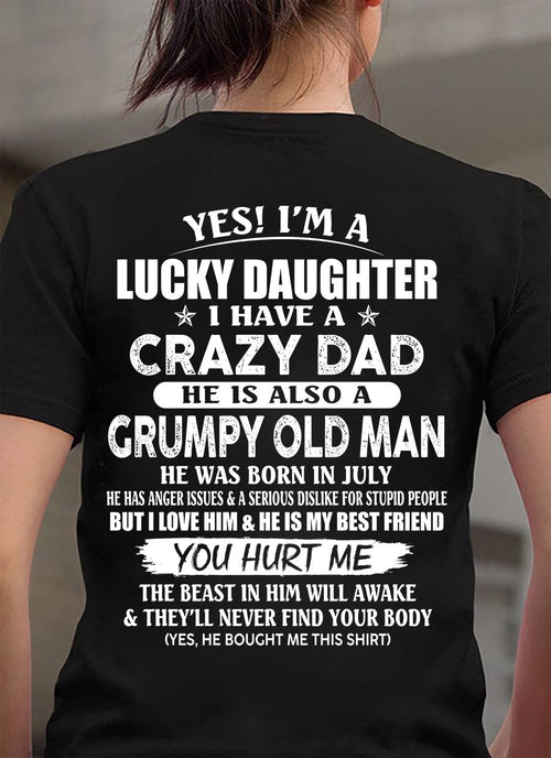 July - Awesome Grumpy Old Dad - Special gift for your daughter From Dad - MTNN07 (SKU10-50-07)