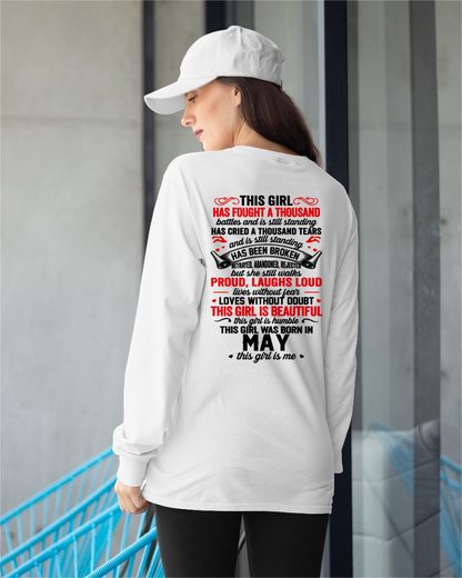 MAY – BEAUTIFUL, STRONG & UNBREAKABLE – T-SHIRT FOR WOMEN – MTNN05 (SKU2609-116-05)