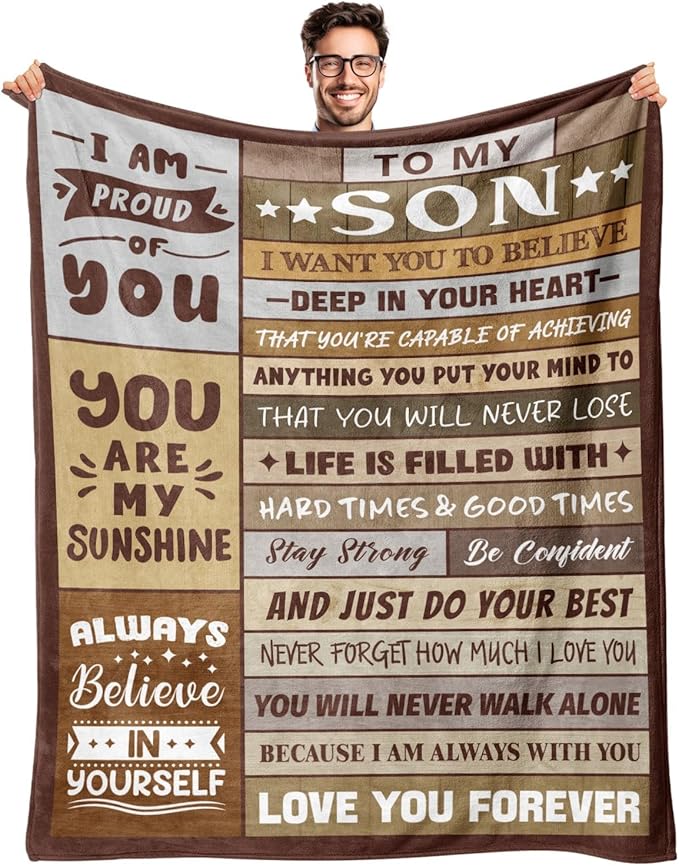 Special Gift For Your Son Blanket - From Mom (SKUB12-236)