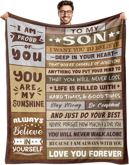 Special Gift For Your Son Blanket - From Mom (SKUB12-236)