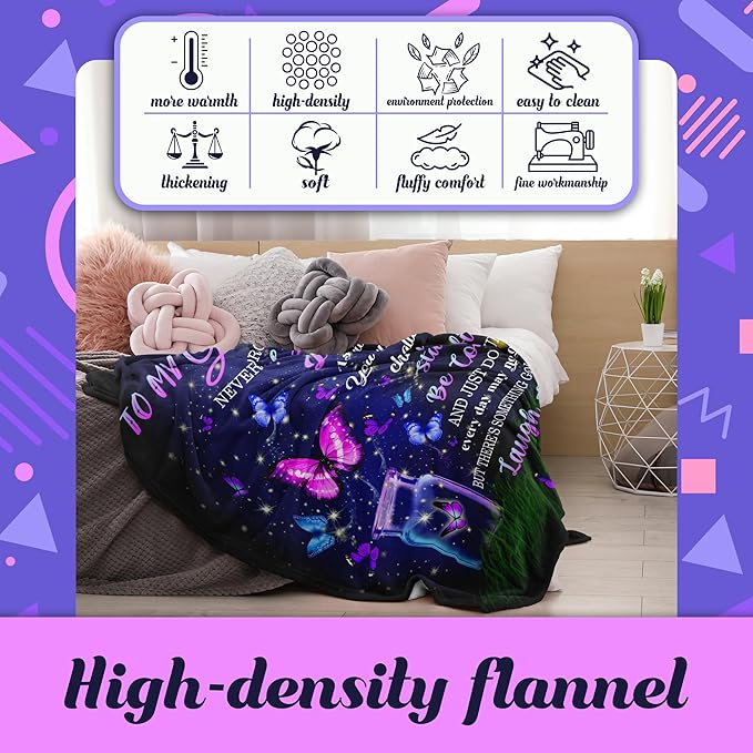 Special Gift For Your Granddaughter Blanket - From Grand (SKUB06-78)