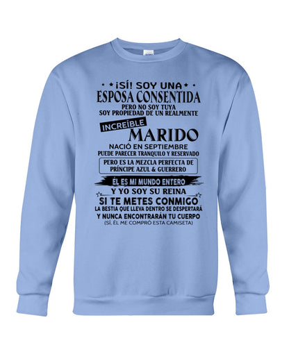 Septiembre - Esposo nacido en septiembre - Regalo especial para Esposa - T09 (Sku.TbnA3)
