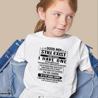 July - Good men Still Exist - gift for your girlfriend, wife from Husband - HNDS07 (SKU-GM-07)