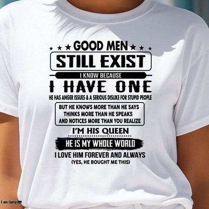Good men Still Exist - gift for your girlfriend, wife from Husband - MTNN00 (SKU-GM-00)