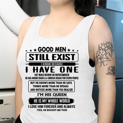 November - Good men Still Exist - gift for your girlfriend, wife from Husband - HNDS11 (SKU-GM-11)