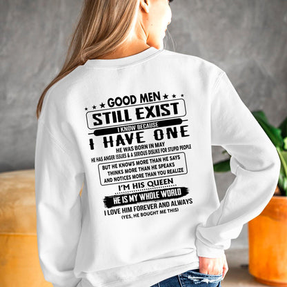 May - Good men Still Exist - gift for your girlfriend, wife from Husband - HNDS05 (SKU-GMSAU-05)