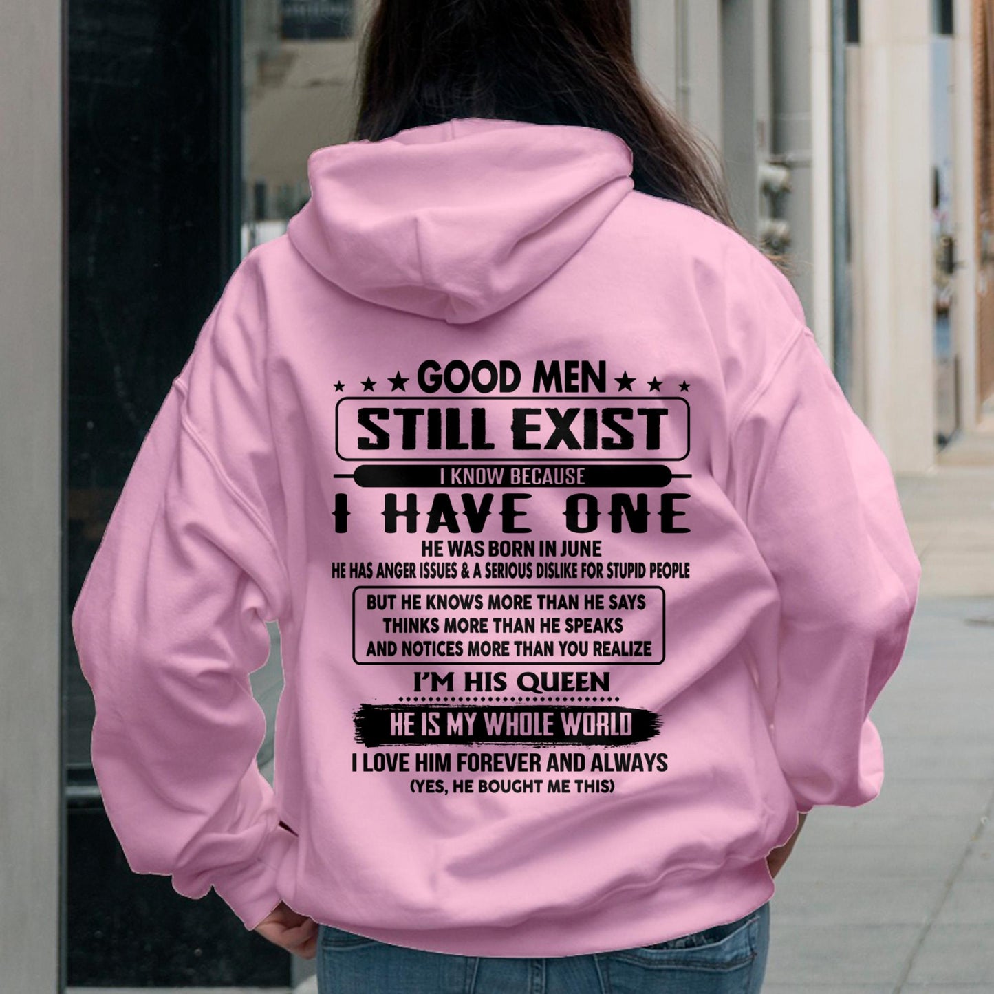 June - Good men Still Exist - gift for your girlfriend, wife from Husband - HNDS06 (SKU-GMSAU-06)