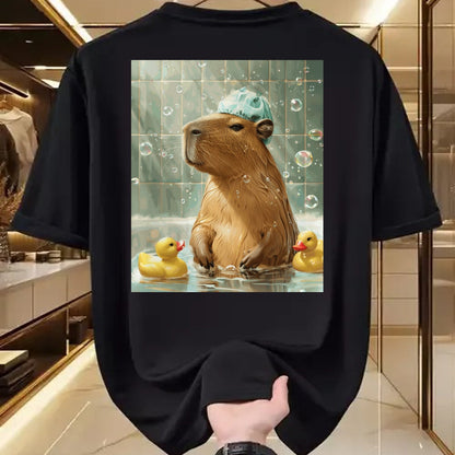 Cute Capybara Shirt, Funny Capybara Unisex T-Shirt/Hoodie/Sweatshirt HLT00 - Funny Graphic Capybara Long Sleeve T-Shirt (18)