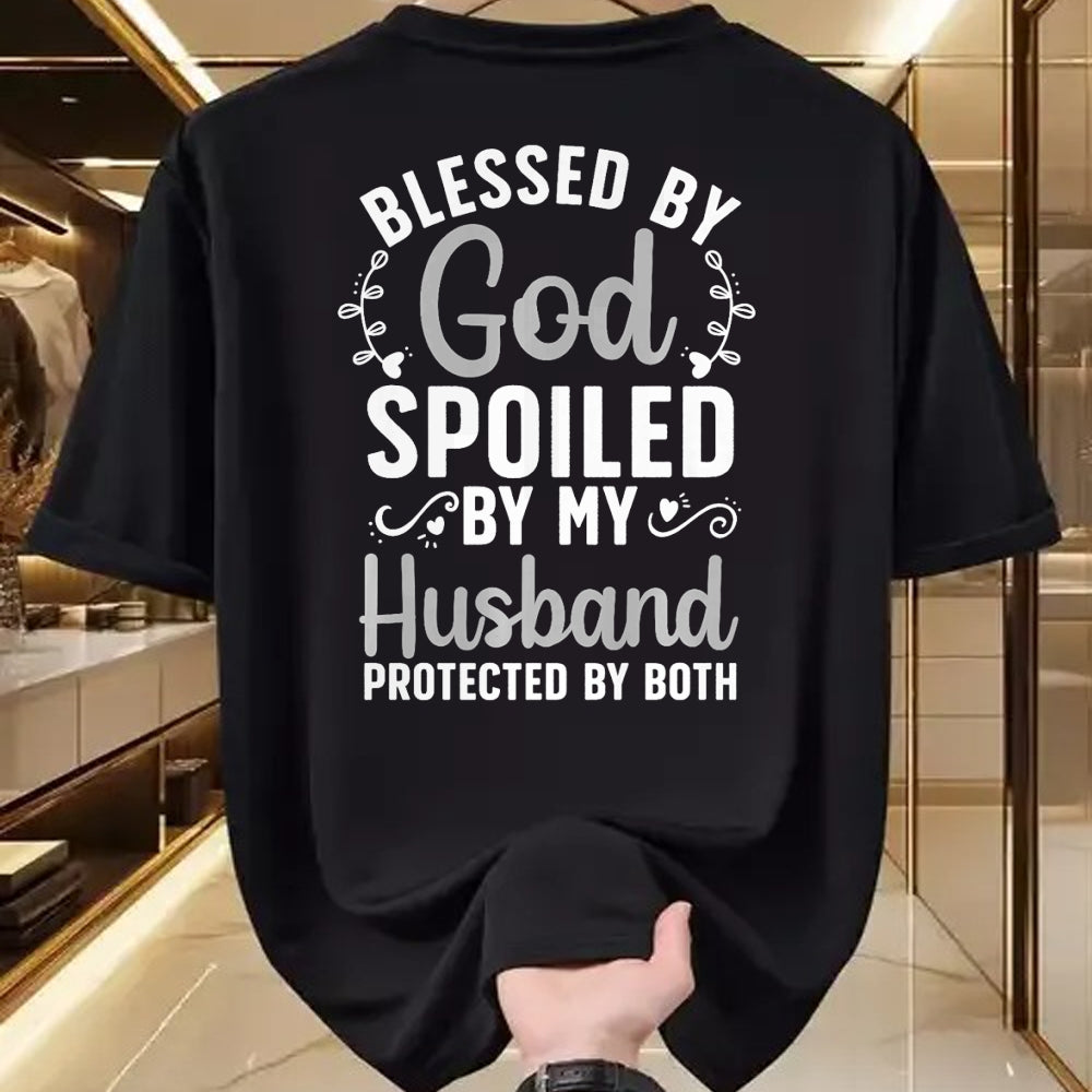 Best Wife Shirt, Wife and Husband Unisex T-Shirt/Hoodie/Sweatshirt HLT00 - Gift for wife T shirt, spoiled wife   Funny Spoiled Wife Art For Women Girls Husband Spoiled Wife Pr (26)