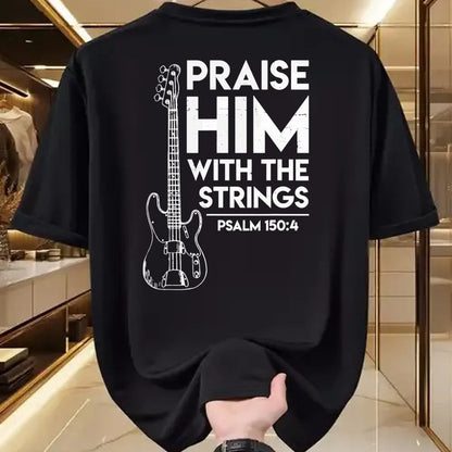 Guitar Lover Shirt, Funny Guitar UnisexT-Shirt/Hoodie/Sweatshirt HLT00 - Praise Him - Christian Worship - Bass Guitar Player T-Shirt T-Shirt
