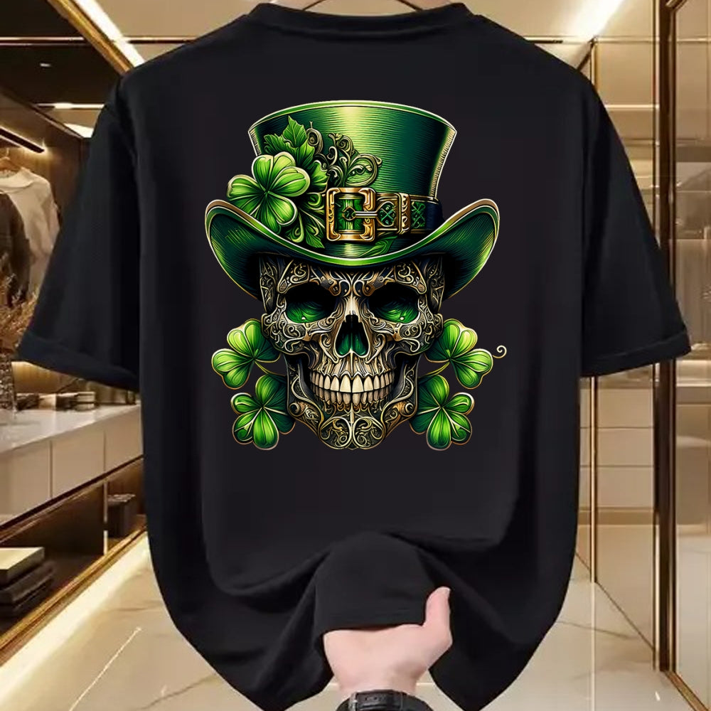 Patrick Day Shirts for Family, Funny Patrick Day shirts, st patrick's day Unisex T-Shirt/Hoodie/Sweatshirt HLT00 - Sugar Skull St Patrick Day of the Dead Lucky Shamrock T-Shirt