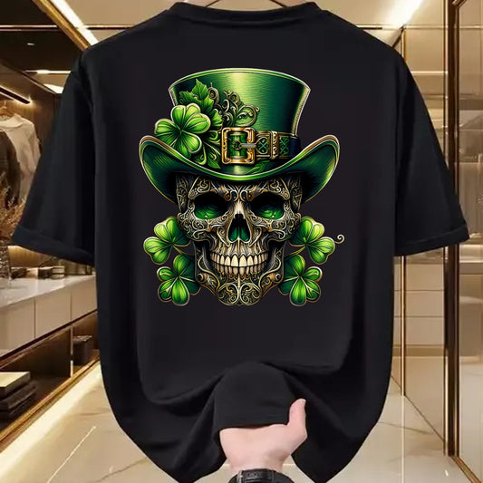 Patrick Day Shirts for Family, Funny Patrick Day shirts, st patrick's day Unisex T-Shirt/Hoodie/Sweatshirt HLT00 - Sugar Skull St Patrick Day of the Dead Lucky Shamrock T-Shirt