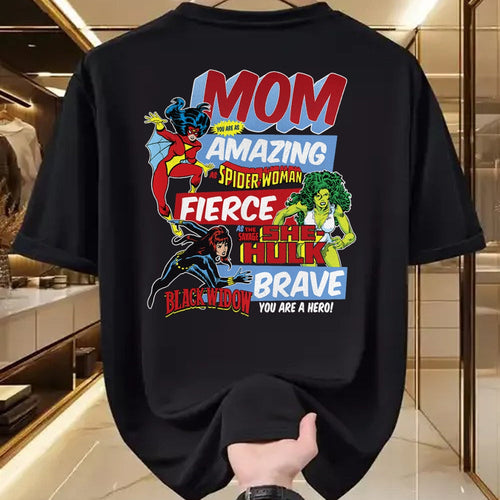 Gift for Mom Shirt, Funny Mom Unisex T-Shirt/Hoodie/Sweatshirt HLT00 - Marvel Vintage Retro Amazing Mom Graphic T-Shirt T-Shirt