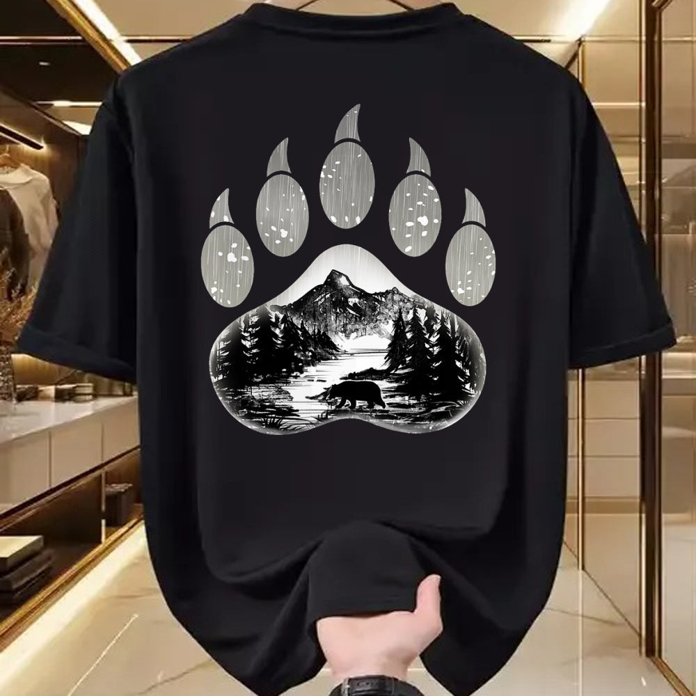 Native American T-Shirts, Vintage Native American Unisex T-Shirt/Hoodie/Sweatshirt HLT00 - Native American Indian Bear Claws Funny Mountain Animal Gift