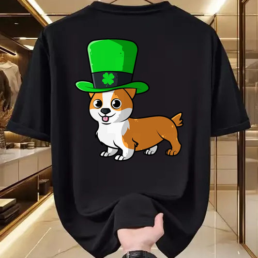 Patrick Day Shirts for Family, Funny Patrick Day shirts, st patrick's day Unisex T-Shirt/Hoodie/Sweatshirt HLT00 - St Patrick Day Funny Dabbing Corgi Leprechaun Dog Irish Gift T-Shirt