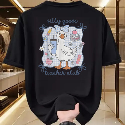 Best Teacher Shirt, Funny Teacher UnisexT-Shirt/Hoodie/Sweatshirt HLT00 - Silly Goose Teacher Club Back to School T-Shirt