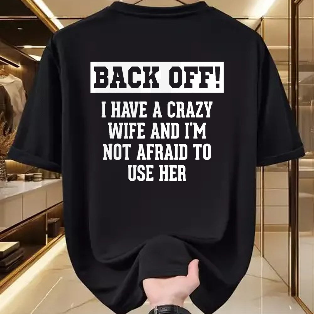 Best Wife Shirt, Wife and Husband Unisex T-Shirt/Hoodie/Sweatshirt HLT00 - Funny Husband Gifts Men, Crazy Wife Sarcastic Husband T-Shirt (1)