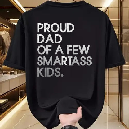 Gift for Dad Shirt, Funny Dad Unisex T-Shirt/Hoodie/Sweatshirt HLT00 – Proud Father of a Few Smartass Kids Father_s Day Dad Jokes T-Shirt