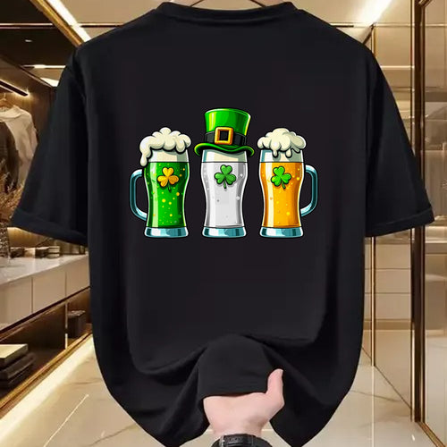 Patrick Day Shirts for Family, Funny Patrick Day shirts, st patrick's day Unisex T-Shirt/Hoodie/Sweatshirt HLT00 - St Patrick Day Irish Ireland Flag Green Beer Lover Men Women T-Shirt