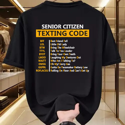 Best Grandpa Shirt, Proud Grandpa Unisex T-Shirt/Hoodie/Sweatshirt HLT00 - Funny Senior Citizen's Texting Code Design Gift for Grandpa T-Shirt