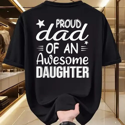 Gift for Dad Shirt, Funny Dad Unisex T-Shirt/Hoodie/Sweatshirt HLT00 – Men Proud Dad Of A Girl An Awesome Daughter Father_s Day T-Shirt