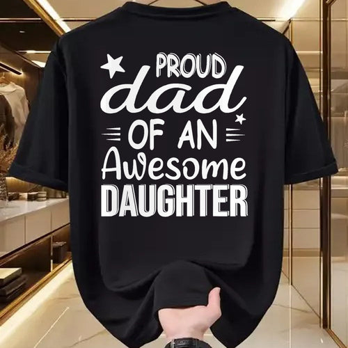 Gift for Dad Shirt, Funny Dad Unisex T-Shirt/Hoodie/Sweatshirt HLT00 – Men Proud Dad Of A Girl An Awesome Daughter Father_s Day T-Shirt