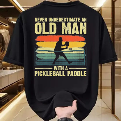 Funny Pickleball Shirt, Pickleball Lover Unisex T-Shirt/Hoodie/Sweatshirt HLT00 - Cool Pickleball Design for Men Grandpa Pickleball Player T-Shirt, Men, Black, X-Large