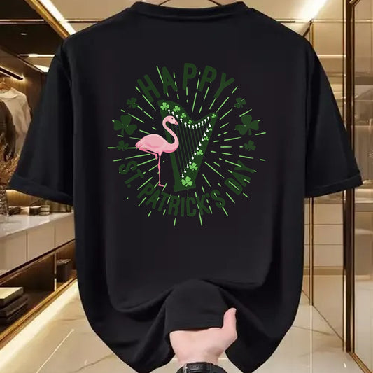 Patrick Day Shirts for Family, Funny Patrick Day shirts, st patrick's day Unisex T-Shirt/Hoodie/Sweatshirt HLT00 - Irish Flamingo Green Saint Patrick Day Lucky st pattys Party T-Shirt