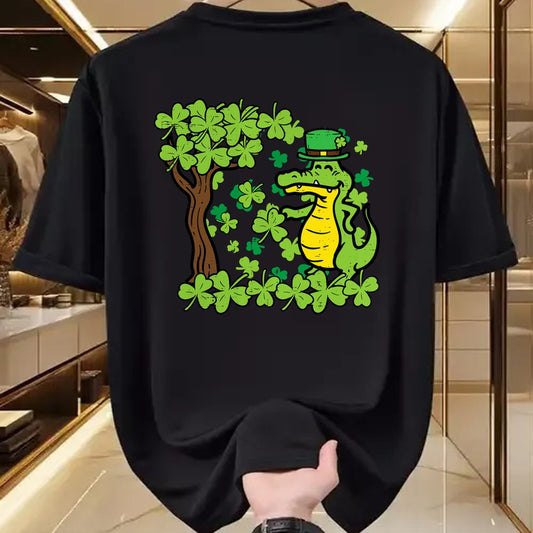 Patrick Day Shirts for Family, Funny Patrick Day shirts, st patrick's day Unisex T-Shirt/Hoodie/Sweatshirt HLT00 - St Patrick Day Alligator Shamrock Saint Pattys Men Women Kid T-Shirt